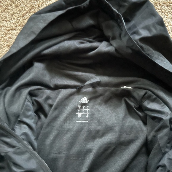 adidas Black Nylon Full Zip Track Jacket - Picture 3 of 4